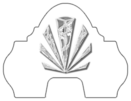 DARAY-L-602-SL-WT Silver Sunburst White